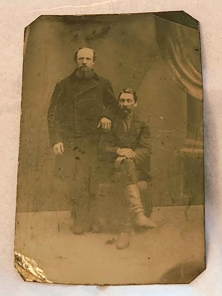 Antique Tintype Studio Photographs (3) - photo 3