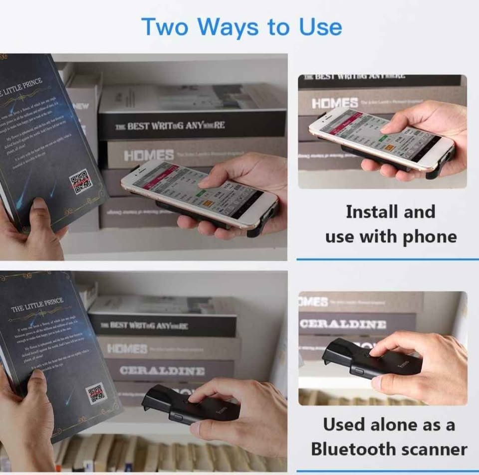 Eyoyo Bluetooth Portable Barcode/ QR Code Scanner - photo 4