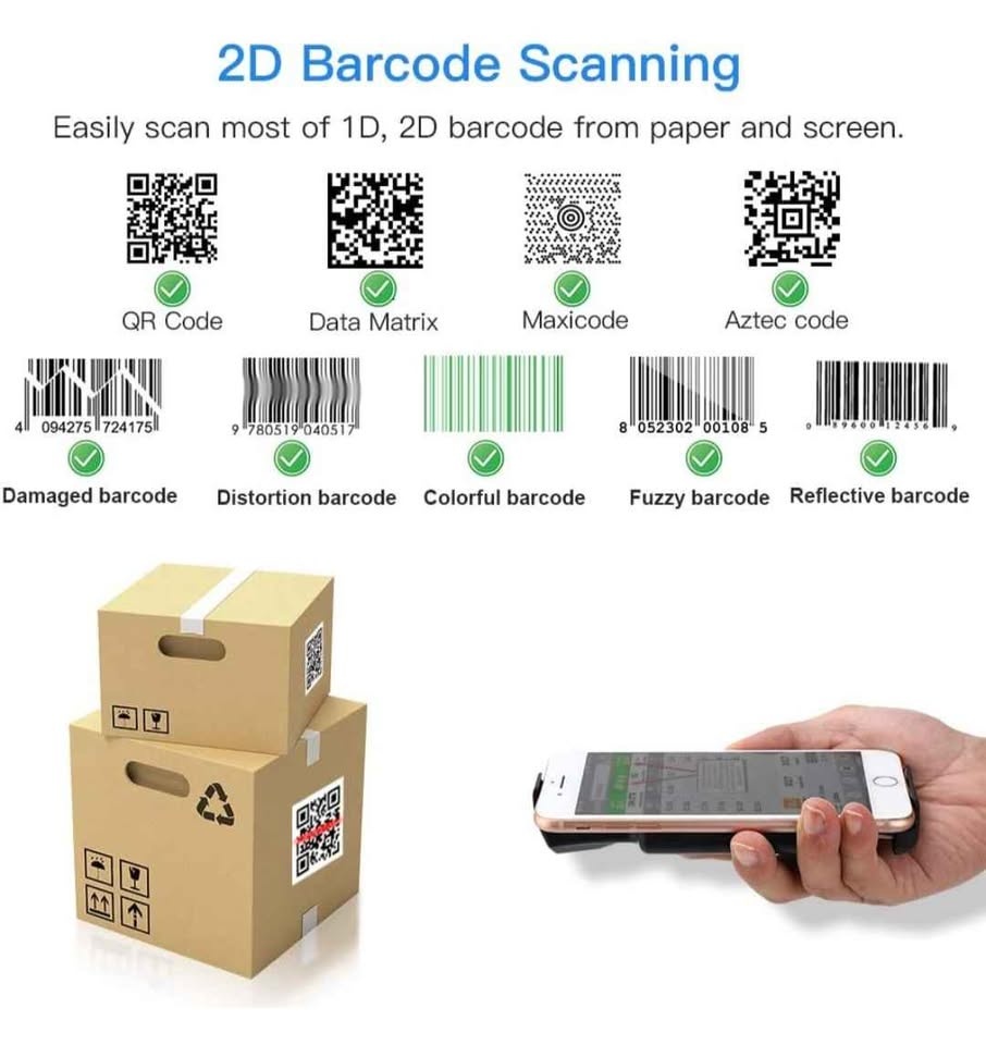 Eyoyo Bluetooth Portable Barcode/ QR Code Scanner - photo 5