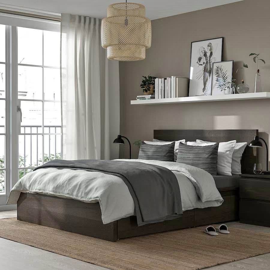 IKEA bed with storage