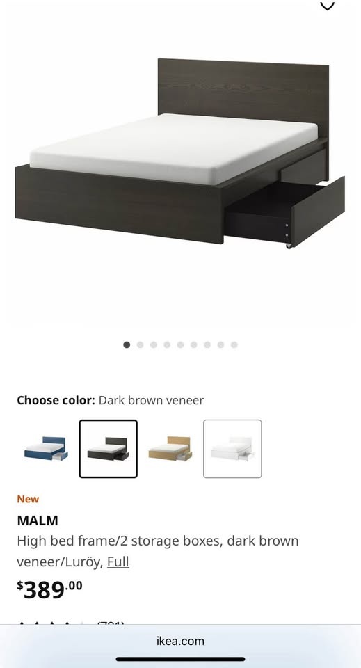 IKEA bed with storage - photo 2