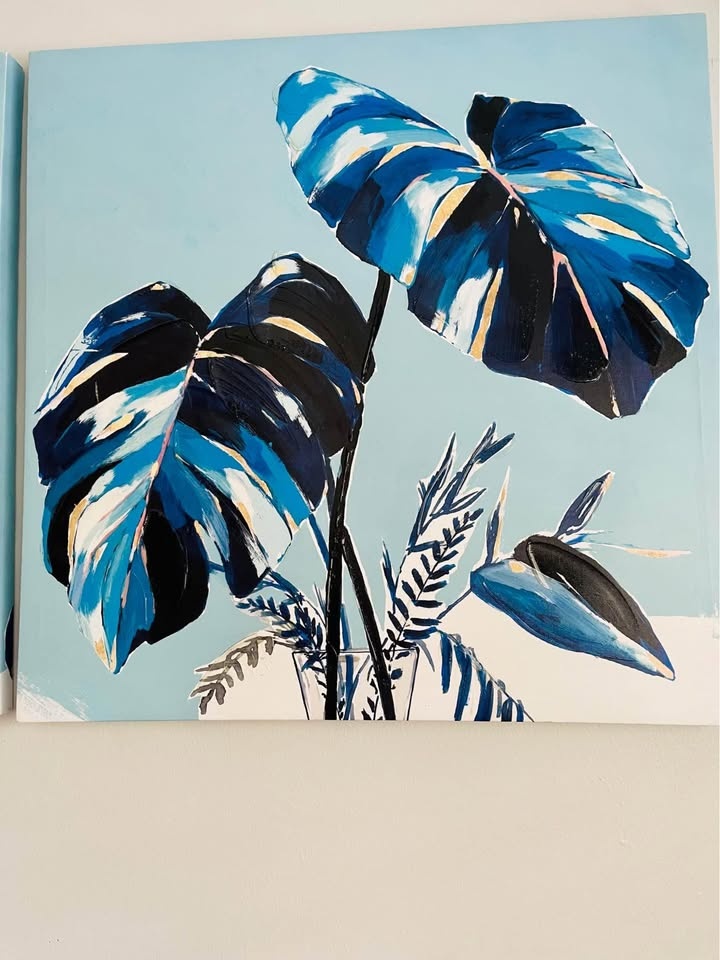 Wall Decor, 2 Pieces, Blue - photo 2