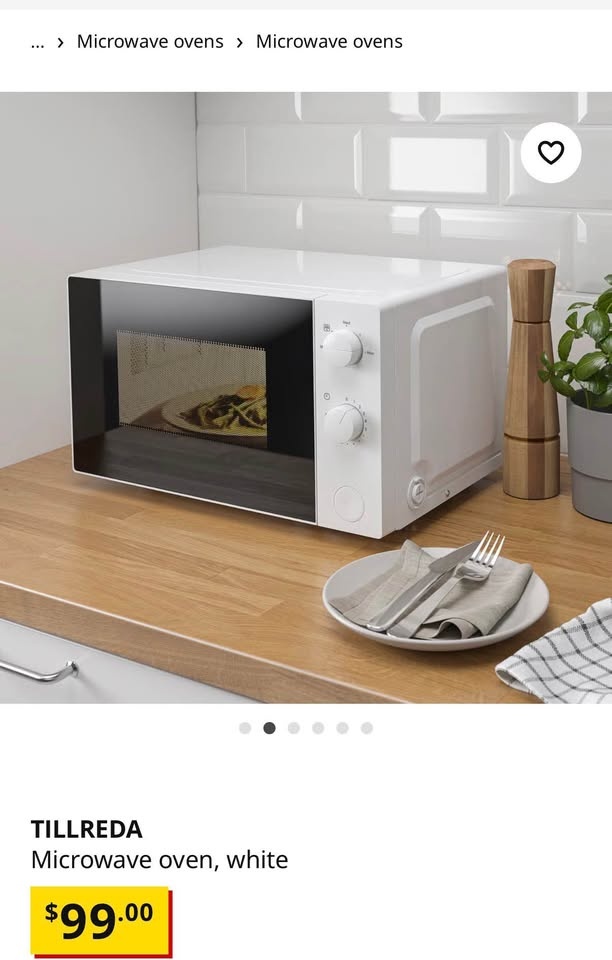 IKEA Microwave (white) — $75 OBO - photo 2