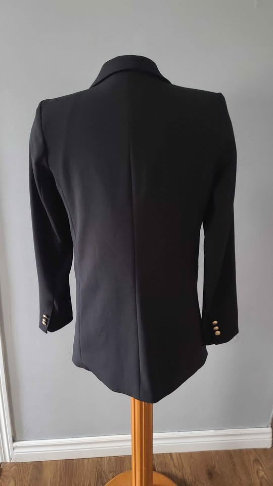 New Black Blazer with Gold Buttons (Size 6) - photo 2