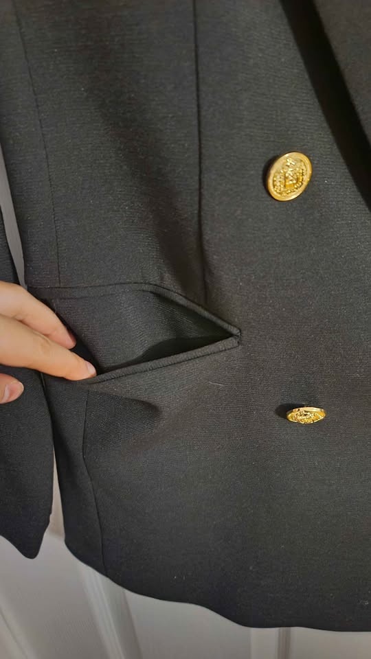 New Black Blazer with Gold Buttons (Size 6) - photo 3