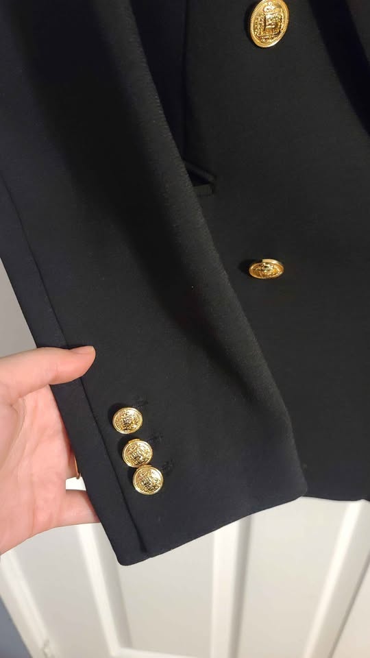 New Black Blazer with Gold Buttons (Size 6) - photo 4