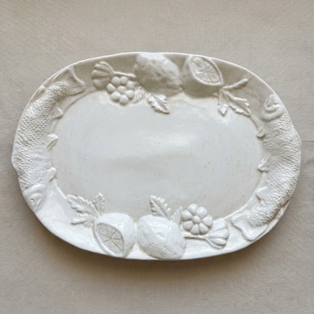 Large Decorative Oval Serving Platter