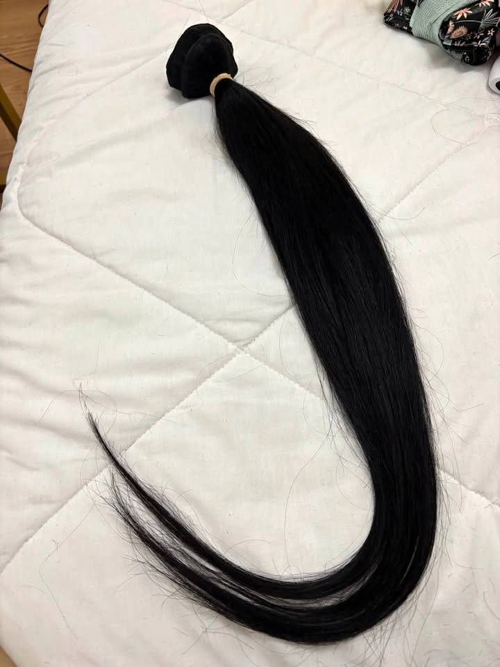 26” weft human hair extensions