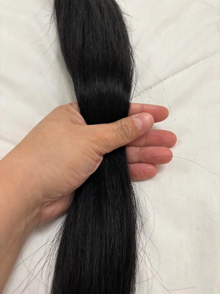 26” weft human hair extensions - photo 2