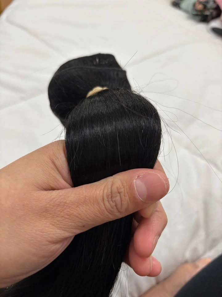 26” weft human hair extensions - photo 3