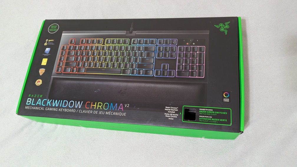 Razer Blackwidow Chroma v2 Green Switches