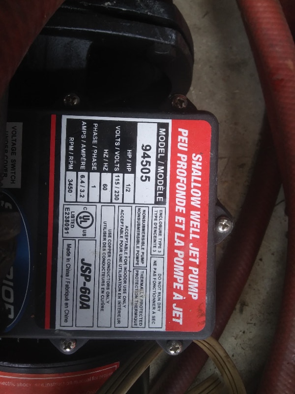 Shallow well jet pump - photo 3