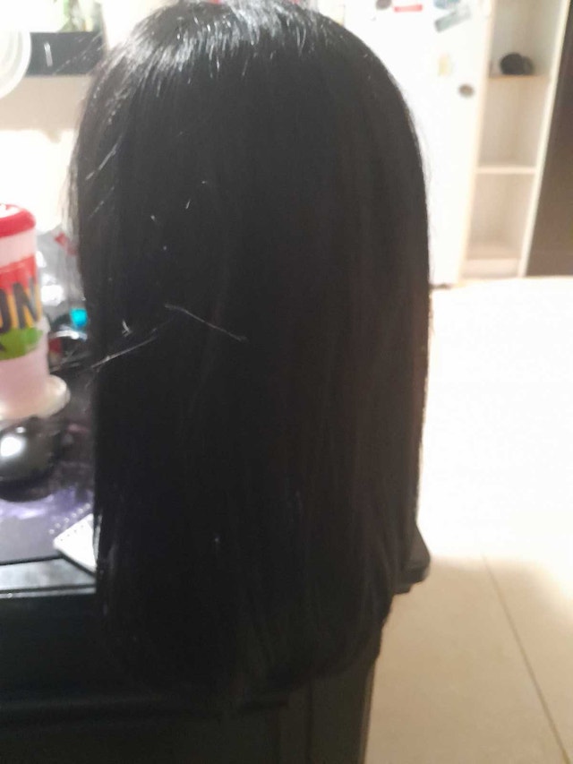 long black wig