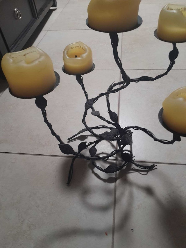 5 candle pillar holder