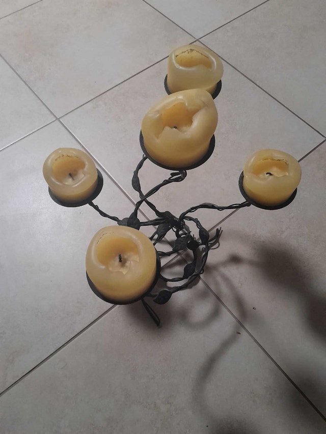 5 candle pillar holder - photo 3