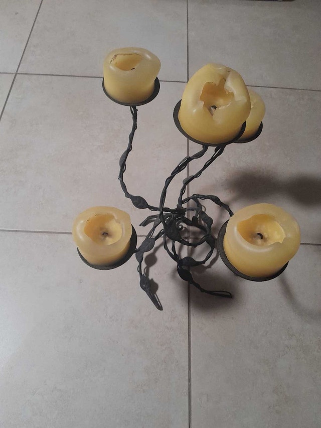 5 candle pillar holder - photo 4