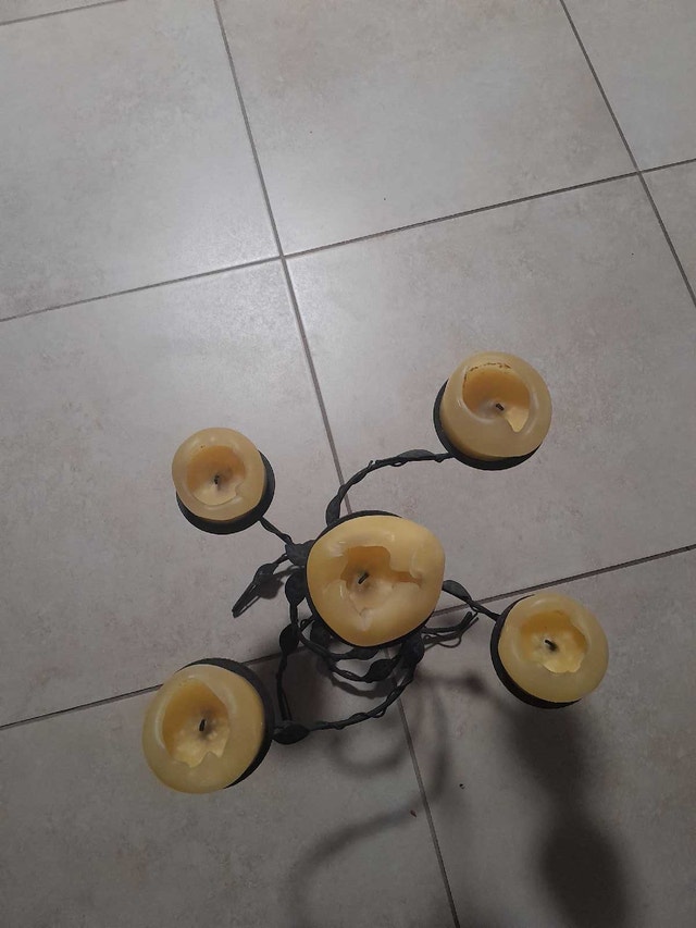 5 candle pillar holder - photo 5