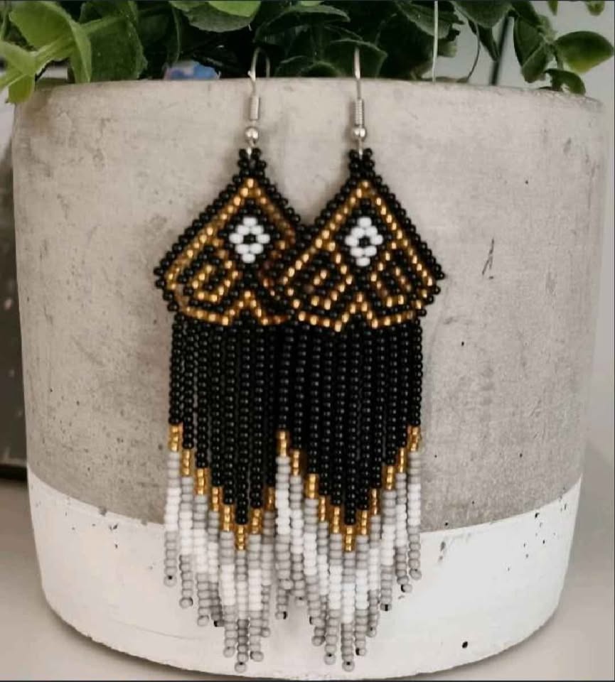 Bead earrings - photo 3