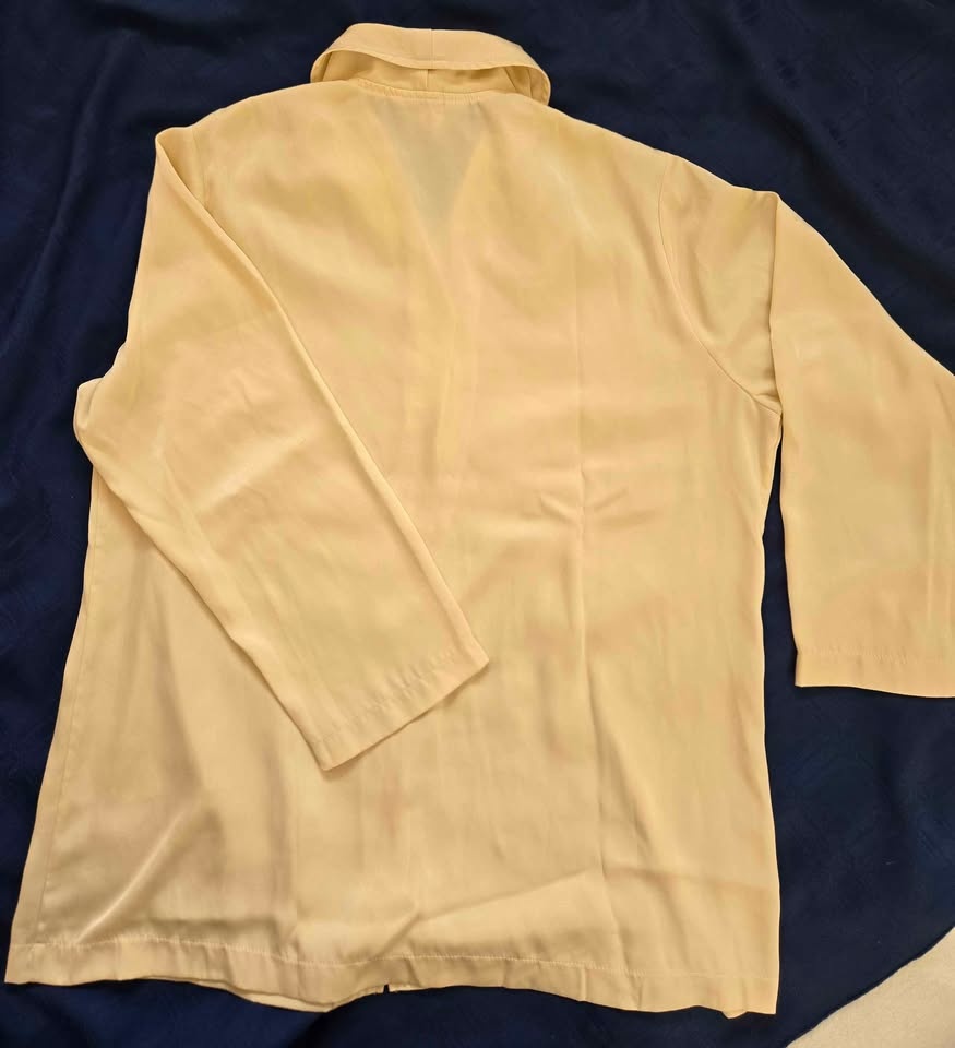 Silky Champagne Pajama Set by Diamond Tea. Women's L - photo 2