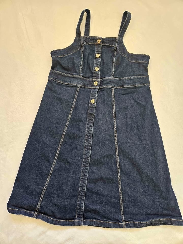 Denim jumper/sleeveless dress, Size 1X