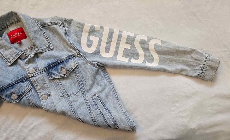 Guess Trucker Jean Jacket, Men's S - photo 4