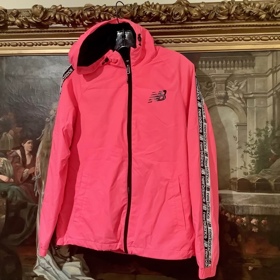 New Balance Fluorescent Pink Hooded Windbreaker Jacket - photo 3