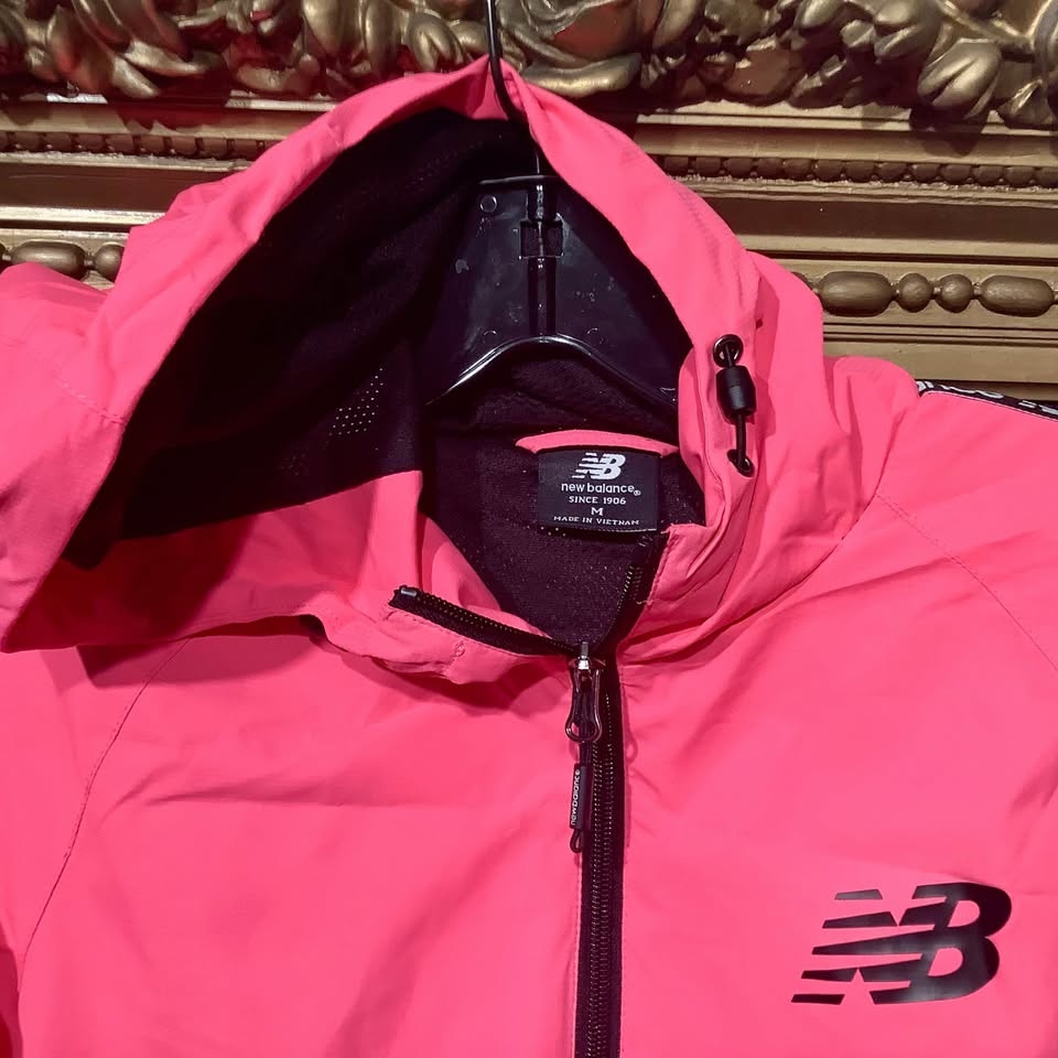 New Balance Fluorescent Pink Hooded Windbreaker Jacket - photo 4