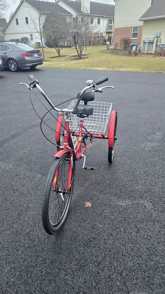New professionally assembled adult tricycle