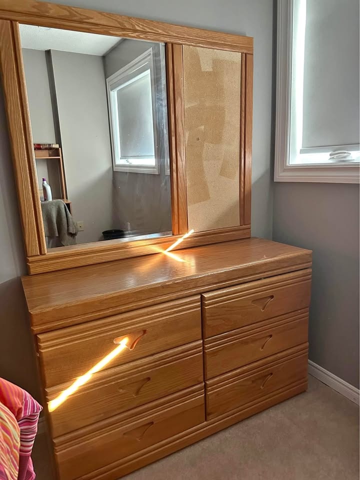 Bedroom Dresser and Mirror