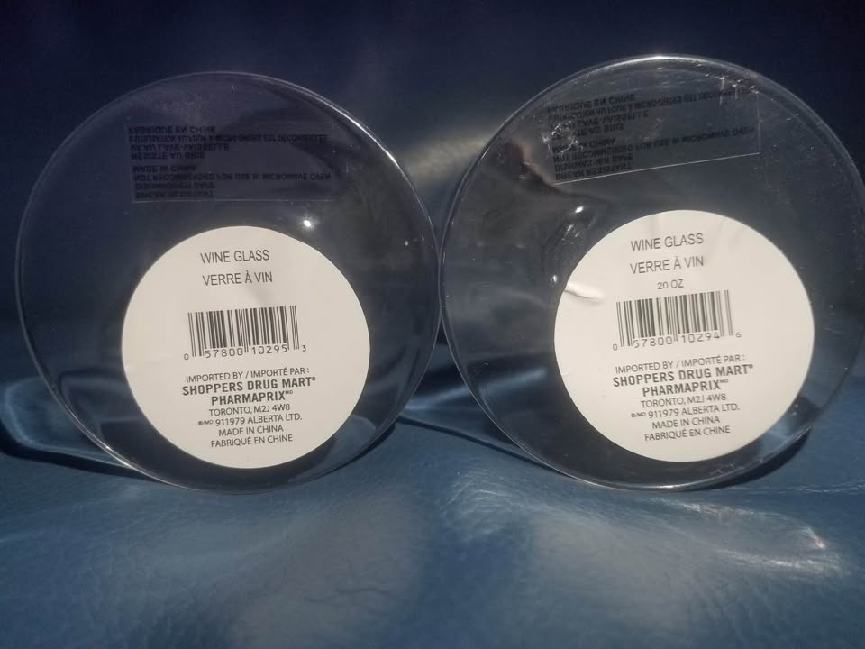 Brand New Plastic Wine Glasses (Set of 2) $3 each or $5 for both - photo 4