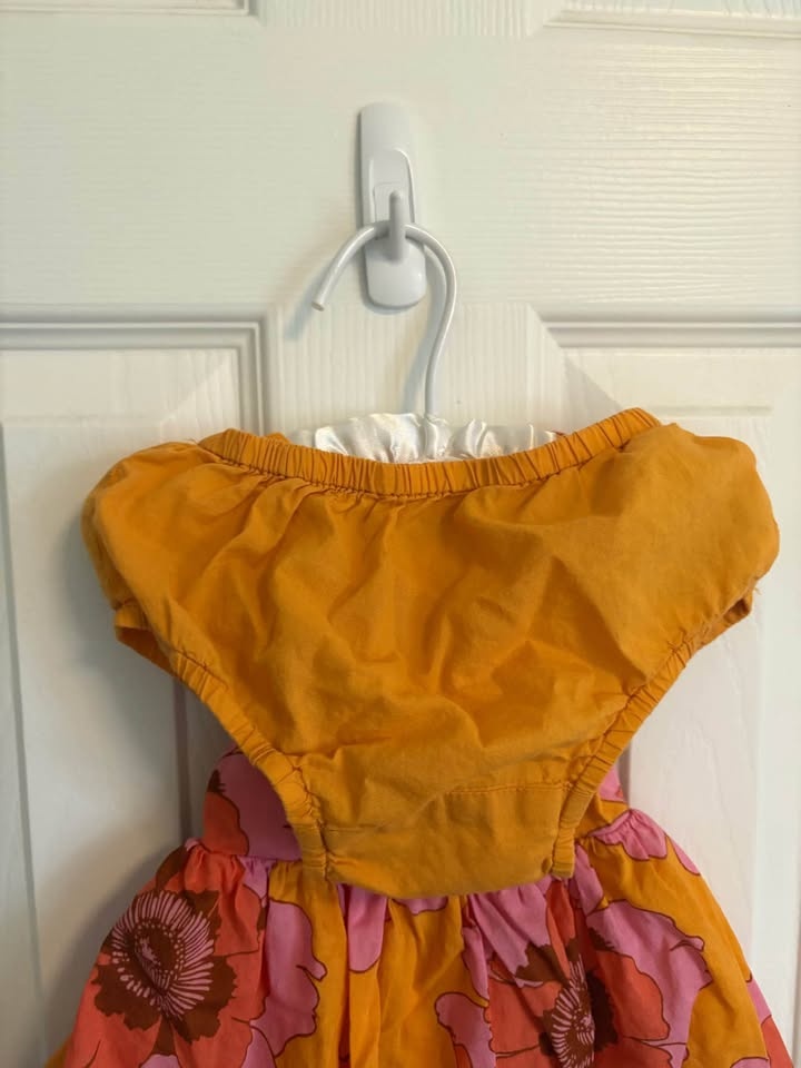 BabyGap 18-24M Baby Toddler Dress - Pink and Orange Peonies plus - photo 5