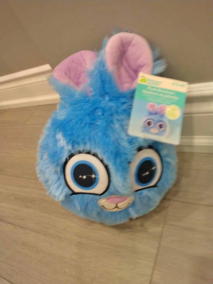 Blue Bunny Rabbit Bouncy Ball Plush