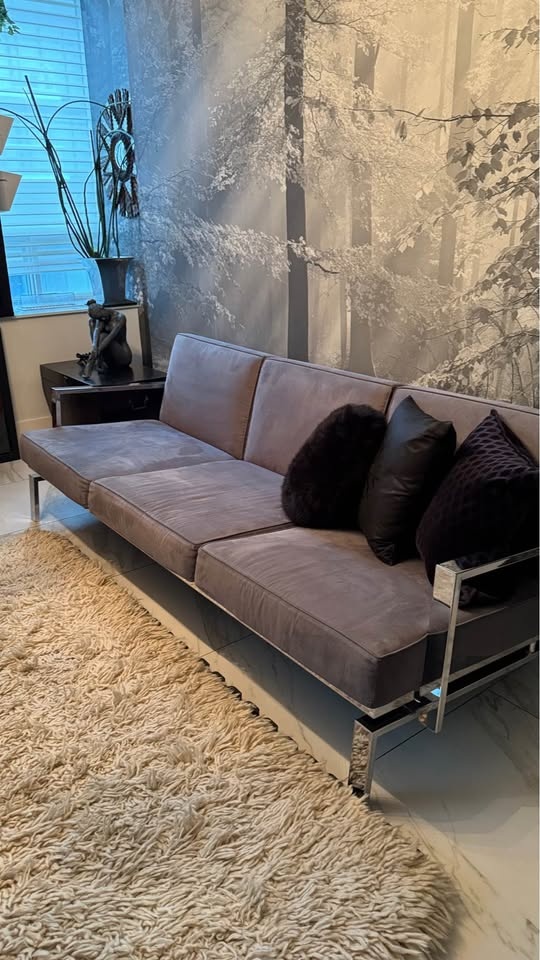 Office Grey couch sofa 3-seater & 2-seater