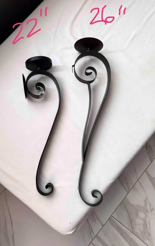 Wrought iron candle holder for wall - photo 4