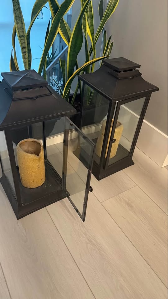 Wrought iron large candle holder ￼ - photo 2