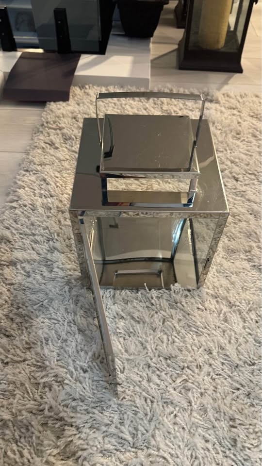 Chrome candle holder - photo 2