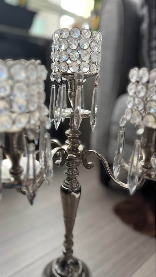Candelabra crystal candle holder - photo 5