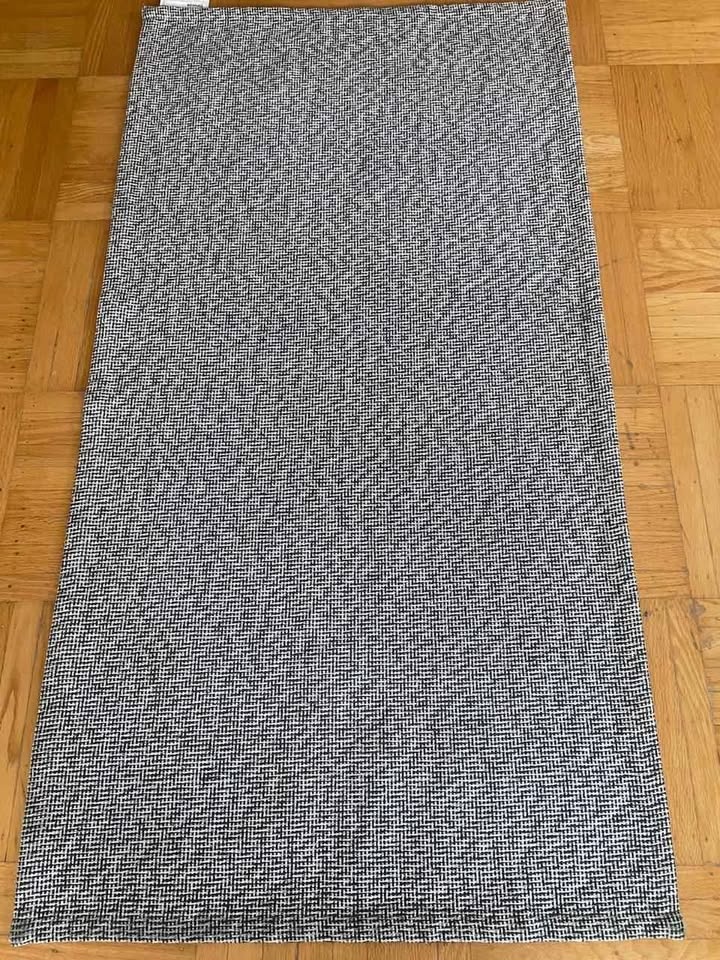 IKEA rug, flatwoven, black/natural - photo 3