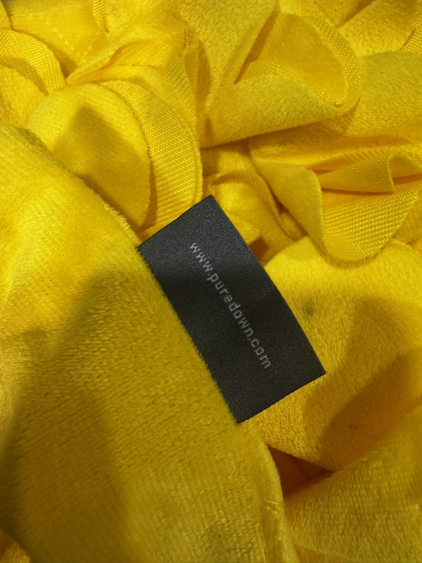 Bright Yellow Textured Petal Pillow Cover 16x 16 (4) - photo 2