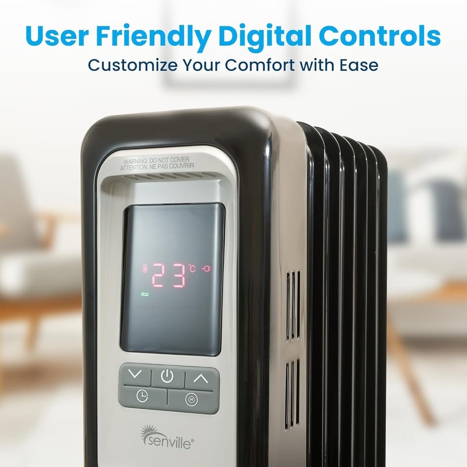 1500W Oil Filled Radiator Heater for Indoor - photo 3