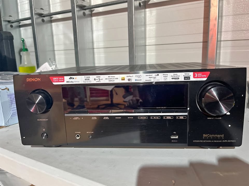 Denon AVR-X3700H 9.2 Channel 8K AV Receiver