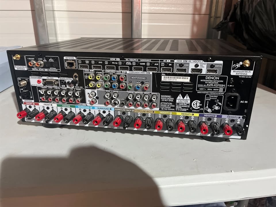 Denon AVR-X3700H 9.2 Channel 8K AV Receiver - photo 2