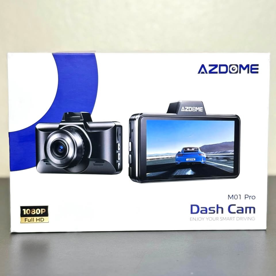 AZDOME M01 Pro Front & Rear Dash Cam – 1080P Full HD