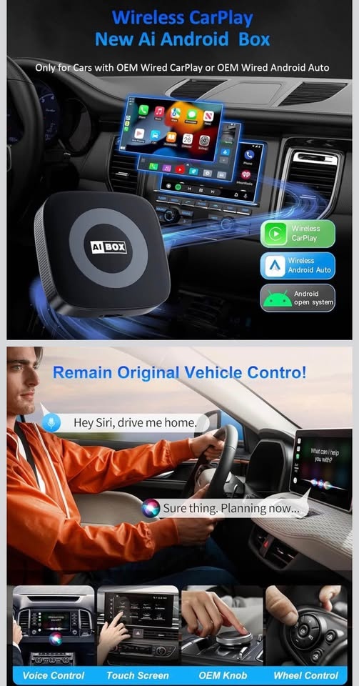 🚘📱 3-in-1 Wireless CarPlay & Android Auto Adapter - photo 3