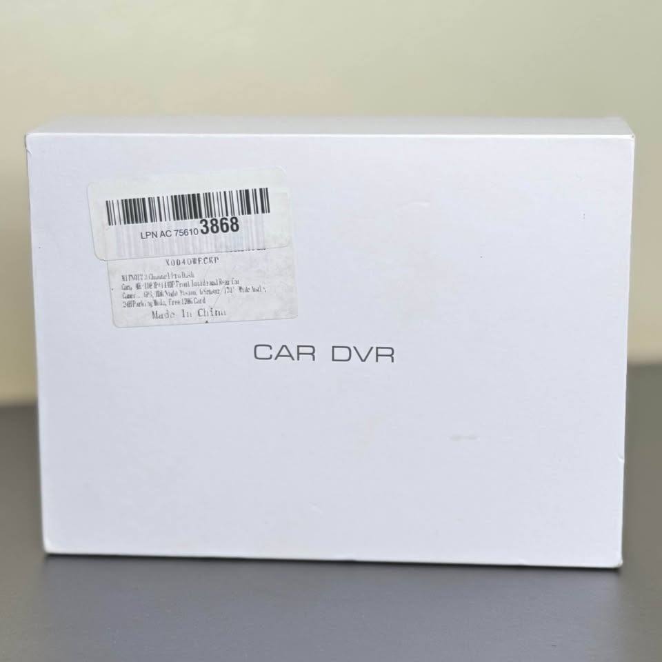 3-Channel Dash Cam w/ Front, Inside & Rear Cameras - New - photo 2