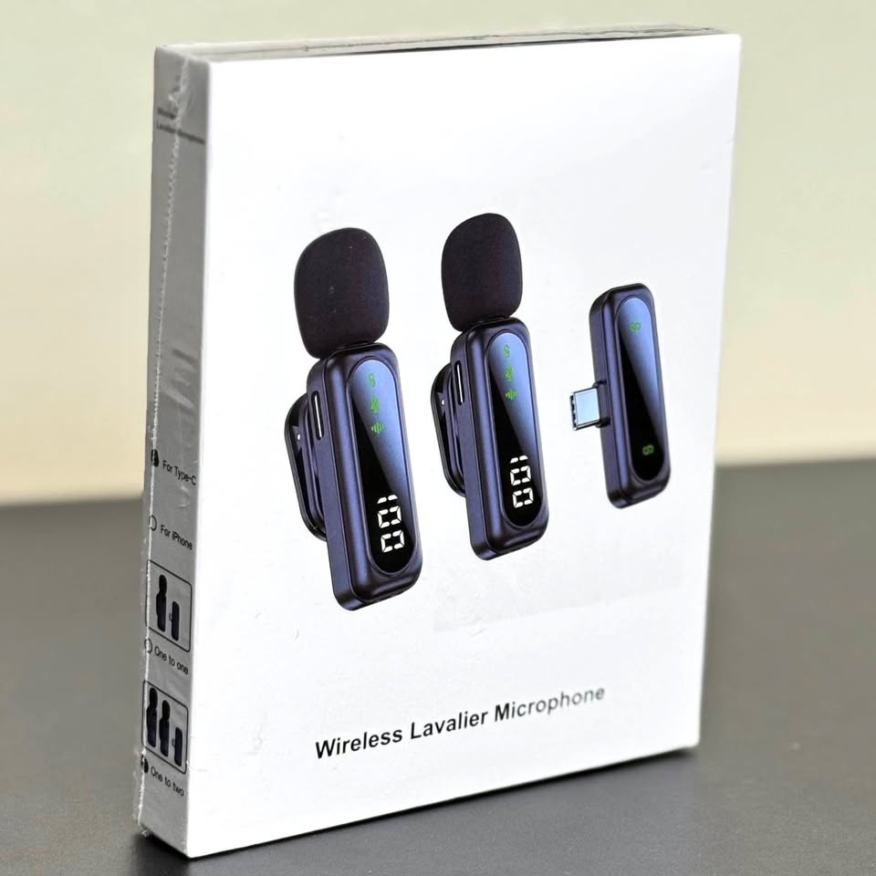 🎤 Brand New Wireless Lavalier Microphone – Plug & Play Clip-On M