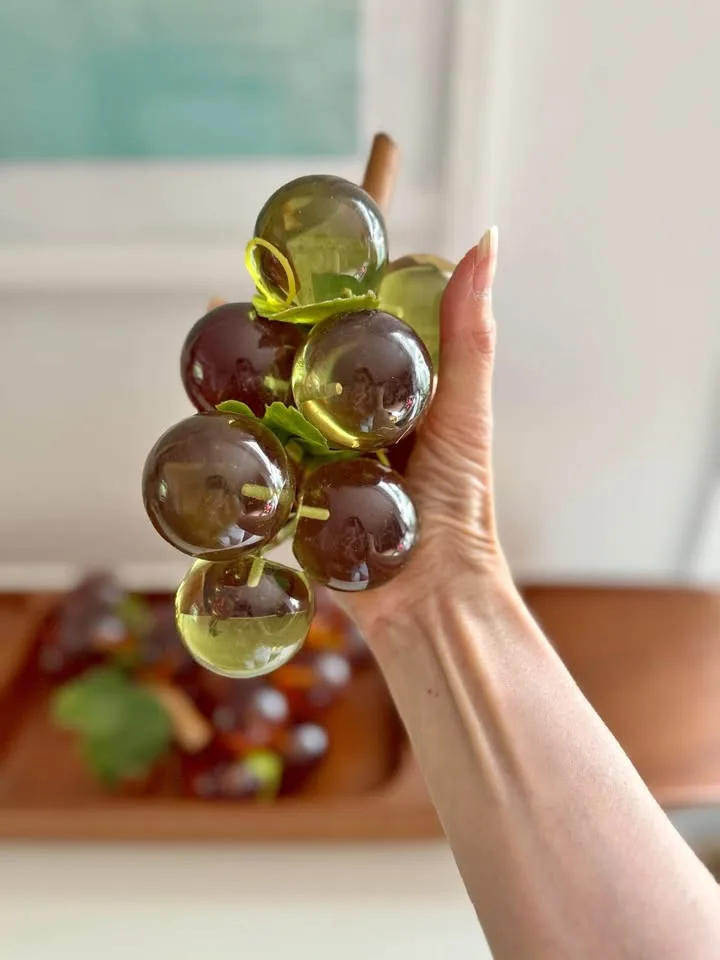 Vintage Mid-Century Modern Lucite Grapes thumbnail