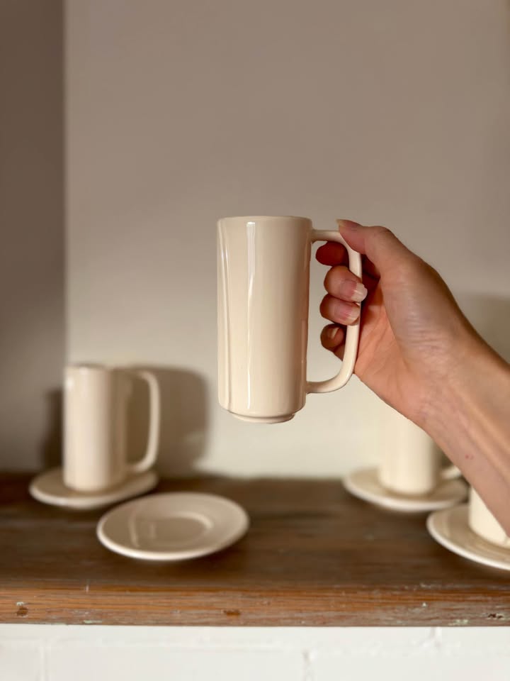 1980s Claudia Shuride Mug Set - MCM / Postmodern - photo 2