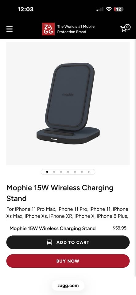Mophie 15W Wireless Charging Stand – Fast Wireless Charger 🔋📱 - photo 3