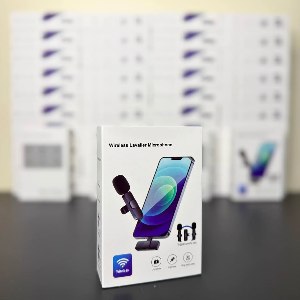 🎤 Wireless Lavalier Microphone (2-Pack) – Brand New & Sealed